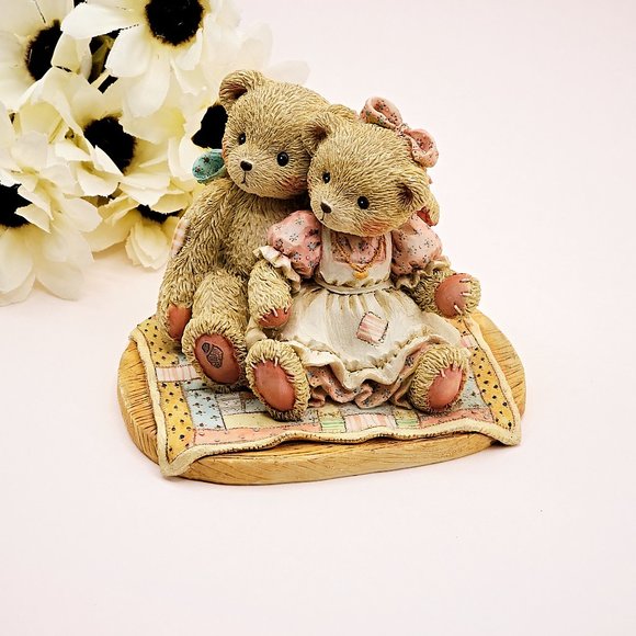 Cherished Teddies Figurines, Nathaniel & Nellie, Teddy Bear Collectibles - Picture 5 of 10